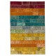 Bright Handmade Turkish Patchwork Rug for Modern Interiors, Custom Multicolored Vintage Carpet