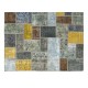 Colorful Handmade Turkish Patchwork Rug for Contemporary Interiors. Bohemian Style Wool Carpet. Exclusive Rug. Customizable