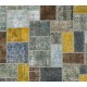 Colorful Handmade Turkish Patchwork Rug for Contemporary Interiors. Bohemian Style Wool Carpet. Exclusive Rug. Customizable