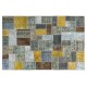 Colorful Handmade Turkish Patchwork Rug for Contemporary Interiors. Bohemian Style Wool Carpet. Exclusive Rug. Customizable