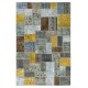 Colorful Handmade Turkish Patchwork Rug for Contemporary Interiors. Bohemian Style Wool Carpet. Exclusive Rug. Customizable