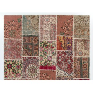 Handmade Patchwork Rug For Modern Interiors, Contemporary Turkish Carpet Handmade Patchwork Rug For Modern Interiors, Contemporary Turkish Carpet