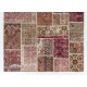 Handmade Patchwork Rug For Modern Interiors, Contemporary Turkish Carpet