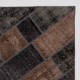 Modern Brown and Black Patchwork Rug | Hand-Knotted Turkish Wool Carpet for Living Room, Bedroom, Dining Room and Home Office Modern Brown and Black Patchwork Rug | Hand-Knotted Turkish Wool Carpet for Living Room, Bedroom, Dining Room and Home Office