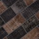 Modern Brown and Black Patchwork Rug | Hand-Knotted Turkish Wool Carpet for Living Room, Bedroom, Dining Room and Home Office Modern Brown and Black Patchwork Rug | Hand-Knotted Turkish Wool Carpet for Living Room, Bedroom, Dining Room and Home Office