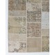 Vintage Beige and Cream Patchwork Rug | Traditional Turkish Oushak Carpet for Country Homes, Rustic Interiors Vintage Beige and Cream Patchwork Rug | Traditional Turkish Oushak Carpet for Country Homes, Rustic Interiors