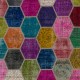 Vibrant Colorful Turkish Overdyed Patchwork Rug | Hand-Knotted Wool Carpet for Modern Living Room Vibrant Colorful Turkish Overdyed Patchwork Rug | Hand-Knotted Wool Carpet for Modern Living Room