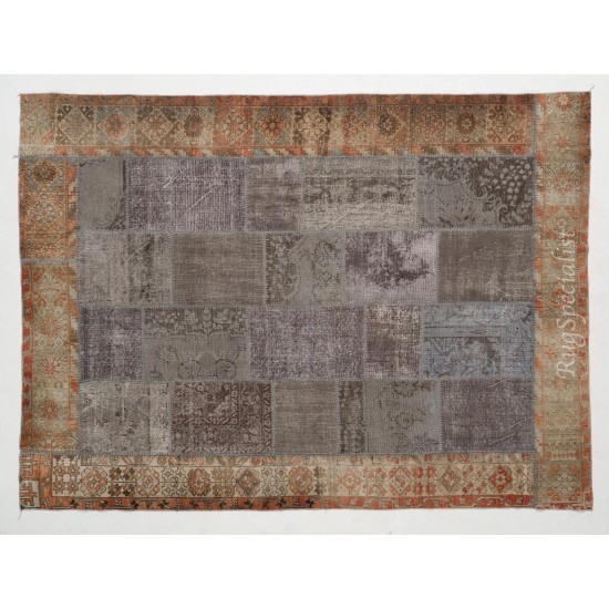 Vintage Patchwork Rug. Handmade Turkish Carpet. Modern Home and Office Decor Bordered Floor Rug Vintage Patchwork Rug. Handmade Turkish Carpet. Modern Home and Office Decor Bordered Floor Rug
