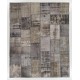 Modern Handmade Distressed Turkish Patchwork Rug, Decorative Living Room Carpet