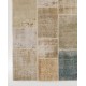 Vintage Muted Beige Patchwork Rug | Hand-Knotted Turkish Wool Carpet for Living Room, Dining Room and Bedroom Vintage Muted Beige Patchwork Rug | Hand-Knotted Turkish Wool Carpet for Living Room, Dining Room and Bedroom