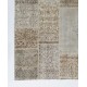 Vintage Neutral Beige Patchwork Rug | Hand-Knotted Turkish Wool Carpet for Living Room, Dining Room and Bedroom Vintage Neutral Beige Patchwork Rug | Hand-Knotted Turkish Wool Carpet for Living Room, Dining Room and Bedroom