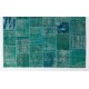 Handmade Patchwork Rug Made from Over-Dyed Vintage Carpets, CUSTOM OPTIONS Av. Handmade Patchwork Rug Made from Over-Dyed Vintage Carpets, CUSTOM OPTIONS Av.