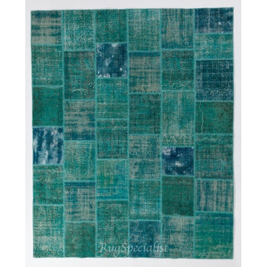 Handmade Patchwork Rug Made from Over-Dyed Vintage Carpets, CUSTOM OPTIONS Av. Handmade Patchwork Rug Made from Over-Dyed Vintage Carpets, CUSTOM OPTIONS Av.