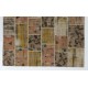 Handmade Patchwork Rug, Natural & Undyed, Authentic Vintage Carpet