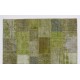 Handmade Patchwork Rug Made from Over-Dyed Vintage Carpets, CUSTOM OPTIONS Av.