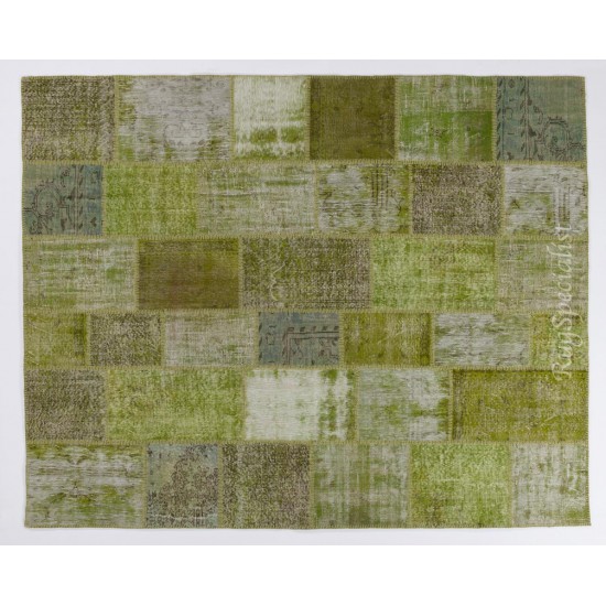 Handmade Patchwork Rug Made from Over-Dyed Vintage Carpets, CUSTOM OPTIONS Av. Handmade Patchwork Rug Made from Over-Dyed Vintage Carpets, CUSTOM OPTIONS Av.