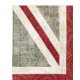 United Kingdom Flag Pattern Hand-Knotted Patchwork Rug in Faded Blue, Red and Beige | Union Jack British Flag Design Carpet United Kingdom Flag Pattern Hand-Knotted Patchwork Rug in Faded Blue, Red and Beige | Union Jack British Flag Design Carpet