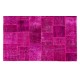 Handmade Patchwork Rug Made from Over-Dyed Vintage Carpets, CUSTOM OPTIONS Av.