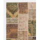 Traditional Vintage Turkish Patchwork Rug | Handmade Wool Carpet Traditional Vintage Turkish Patchwork Rug | Handmade Wool Carpet