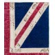 Union Jack British Flag Design Patchwork Rug | Vintage Hand-Knotted United Kingdom Flag Pattern Blue Carpet
