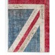 Union Jack British Flag Design Patchwork Rug | Vintage Hand-Knotted United Kingdom Flag Pattern Blue Carpet Union Jack British Flag Design Patchwork Rug | Vintage Hand-Knotted United Kingdom Flag Pattern Blue Carpet