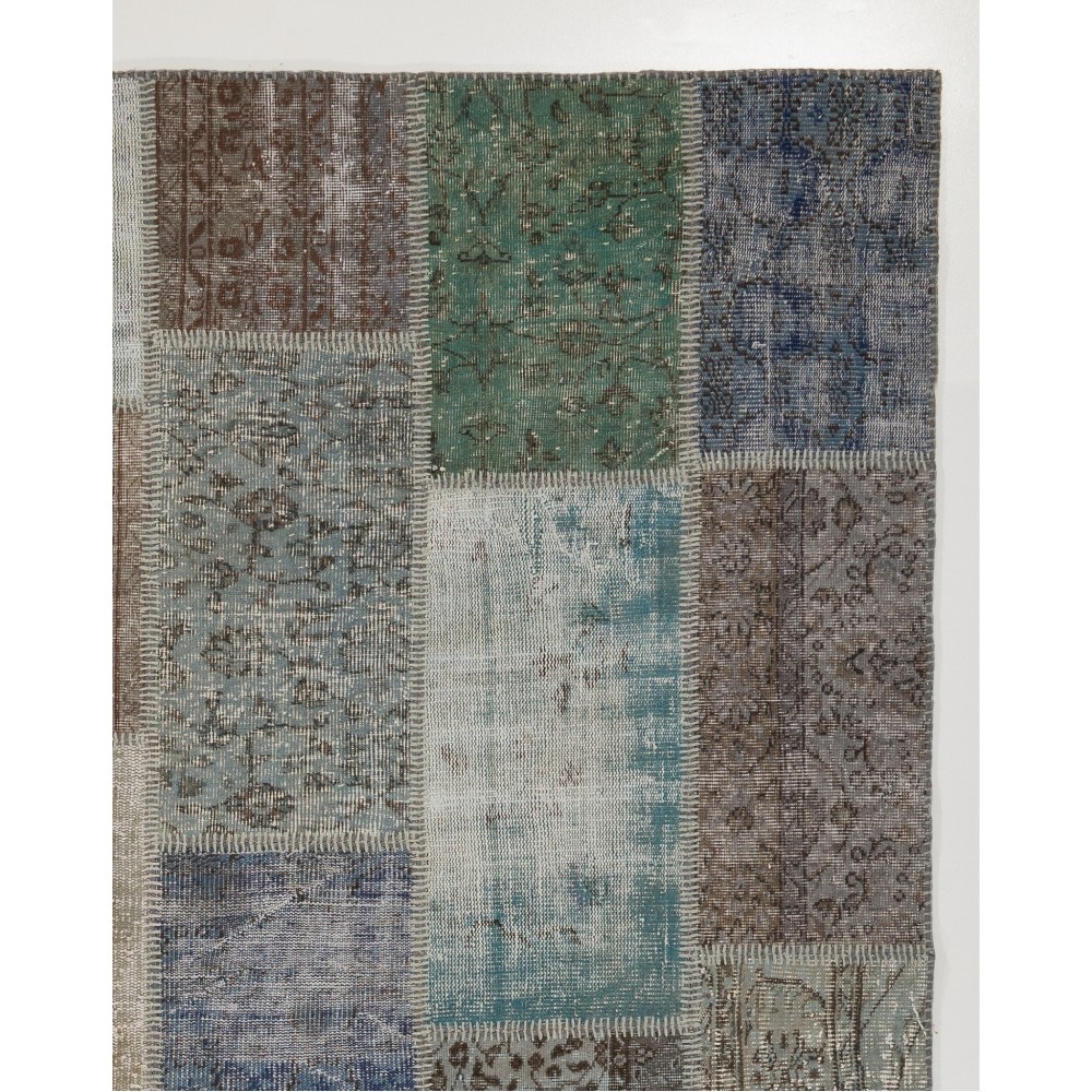 Contemporary Patchwork Rug | Multicolor Handmade Turkish Carpet for Kitchen, Bedroom and Living Room Decor Contemporary Patchwork Rug | Multicolor Handmade Turkish Carpet for Kitchen, Bedroom and Living Room Decor