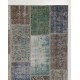 Contemporary Patchwork Rug | Multicolor Handmade Turkish Carpet for Kitchen, Bedroom and Living Room Decor Contemporary Patchwork Rug | Multicolor Handmade Turkish Carpet for Kitchen, Bedroom and Living Room Decor