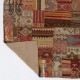 Handmade Turkish Patchwork Kilim Rug. Geometric & Striped Patterned Carpet (Flat-Weave)