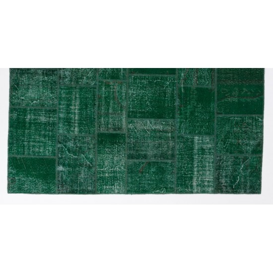 Handmade Patchwork Rug Made from Over-Dyed Vintage Carpets, CUSTOM OPTIONS Av. Handmade Patchwork Rug Made from Over-Dyed Vintage Carpets, CUSTOM OPTIONS Av.