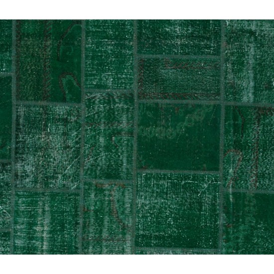 Handmade Patchwork Rug Made from Over-Dyed Vintage Carpets, CUSTOM OPTIONS Av. Handmade Patchwork Rug Made from Over-Dyed Vintage Carpets, CUSTOM OPTIONS Av.
