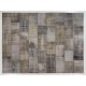 Handmade Patchwork Rug Made from Over-Dyed Vintage Carpets, CUSTOM OPTIONS Av.
