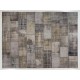 Handmade Patchwork Rug Made from Over-Dyed Vintage Carpets, CUSTOM OPTIONS Av.