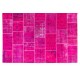 Handmade Patchwork Rug Made from Over-Dyed Vintage Carpets, CUSTOM OPTIONS Av.