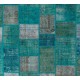 Handmade Patchwork Rug Made from Over-Dyed Vintage Carpets, CUSTOM OPTIONS Av.