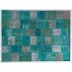 Handmade Patchwork Rug Made from Over-Dyed Vintage Carpets, CUSTOM OPTIONS Av.