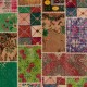 Colorful Vintage Patchwork Rug | Hand-Knotted Green, Red and Pink Turkish Carpet for Modern Living Room Colorful Vintage Patchwork Rug | Hand-Knotted Green, Red and Pink Turkish Carpet for Modern Living Room