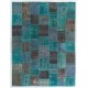 Handmade Patchwork Rug Made from Over-Dyed Vintage Carpets, CUSTOM OPTIONS Av.