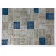 Handmade Patchwork Rug Made from Over-Dyed Vintage Carpets, CUSTOM OPTIONS Av.