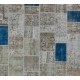 Handmade Patchwork Rug Made from Over-Dyed Vintage Carpets, CUSTOM OPTIONS Av.