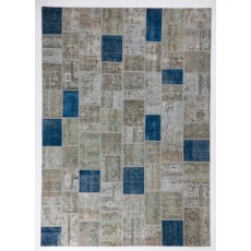 Handmade Patchwork Rug Made from Over-Dyed Vintage Carpets, CUSTOM OPTIONS Av.