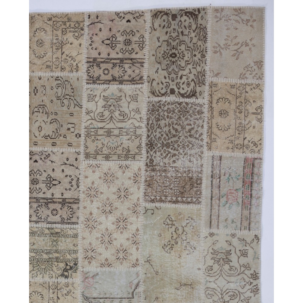 Handmade Patchwork Rug | Authentic Vintage Central Anatolian Carpet Handmade Patchwork Rug | Authentic Vintage Central Anatolian Carpet