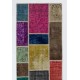 Colorful Handmade Central Anatolian Runner Rug for Hallway Decor, Custom Multicolor Carpet