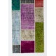 Colorful Handmade Central Anatolian Runner Rug for Hallway Decor, Custom Multicolor Carpet