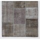 Handmade Patchwork Rug Made from Over-Dyed Vintage Carpets, CUSTOM OPTIONS Av.