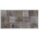 Handmade Patchwork Rug Made from Over-Dyed Vintage Carpets, CUSTOM OPTIONS Av.