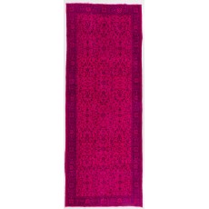 Pink Hallway Runner. Kitchen Rug. Handmade Corridor Rug. Stair Rug. Entryway Rug