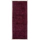 Vintage Handmade Konya Sille Runner Rug Overdyed in Maroon Red Color