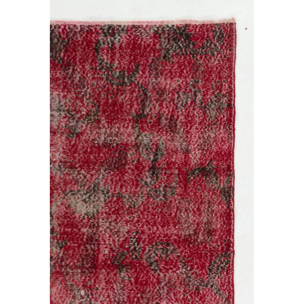 Modern Handmade Red Color Turkish Rug designed by Zeki Muren
