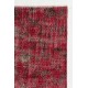 Modern Handmade Red Color Turkish Rug designed by Zeki Muren