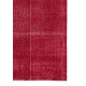 Distressed Vintage Handmade Anatolian Rug Over-dyed in Red Color